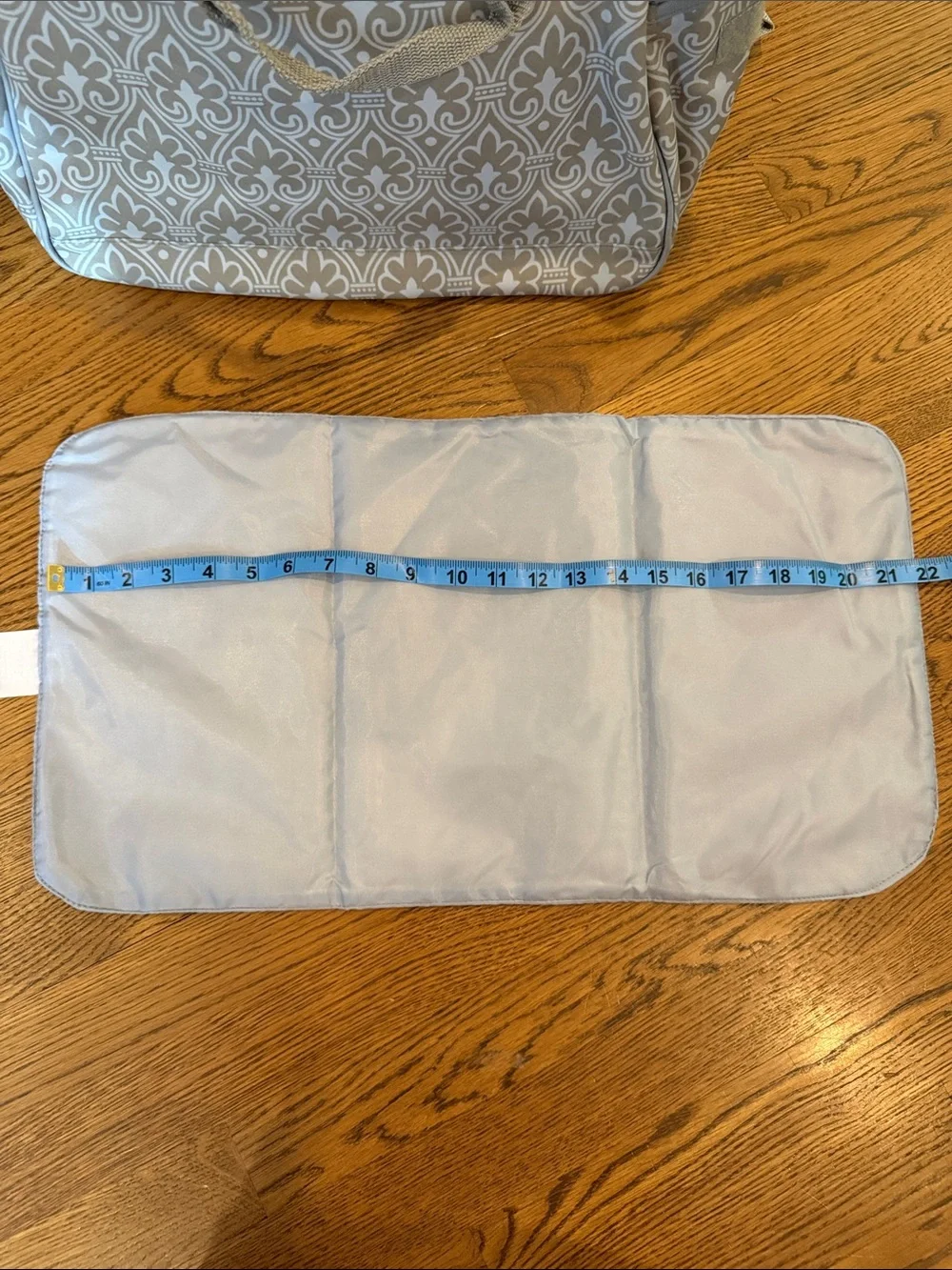 Bumble Brittany Diaper Bag Blue Filigree